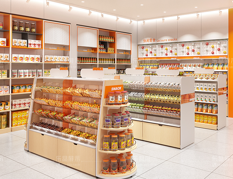 2022年進口零食店貨架有哪些(零食店貨架擺放圖片)